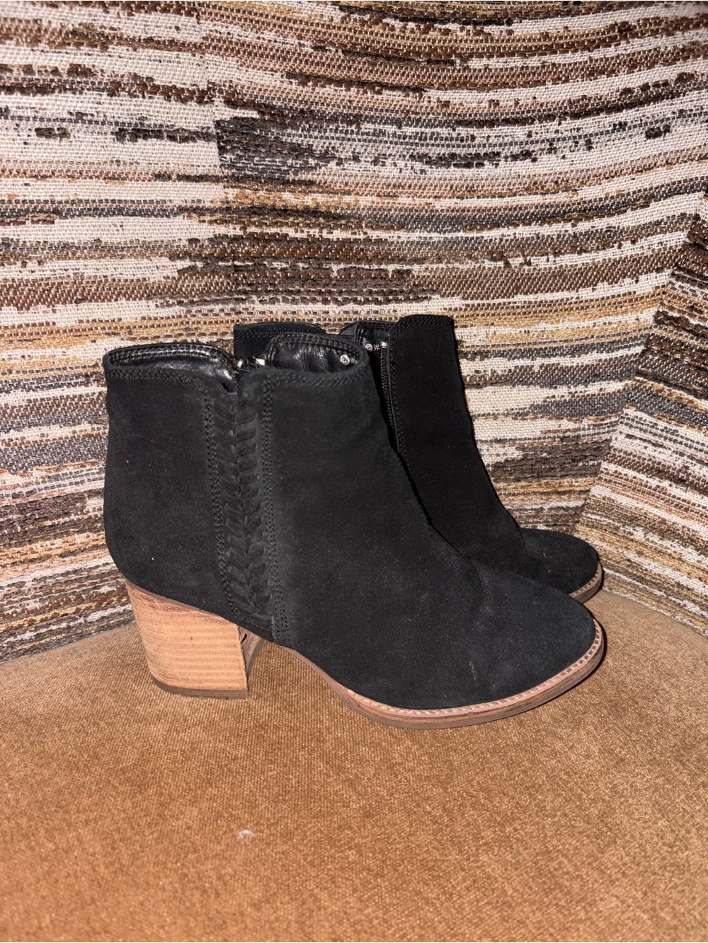 Blondo Black Suede Ankle Bootie
